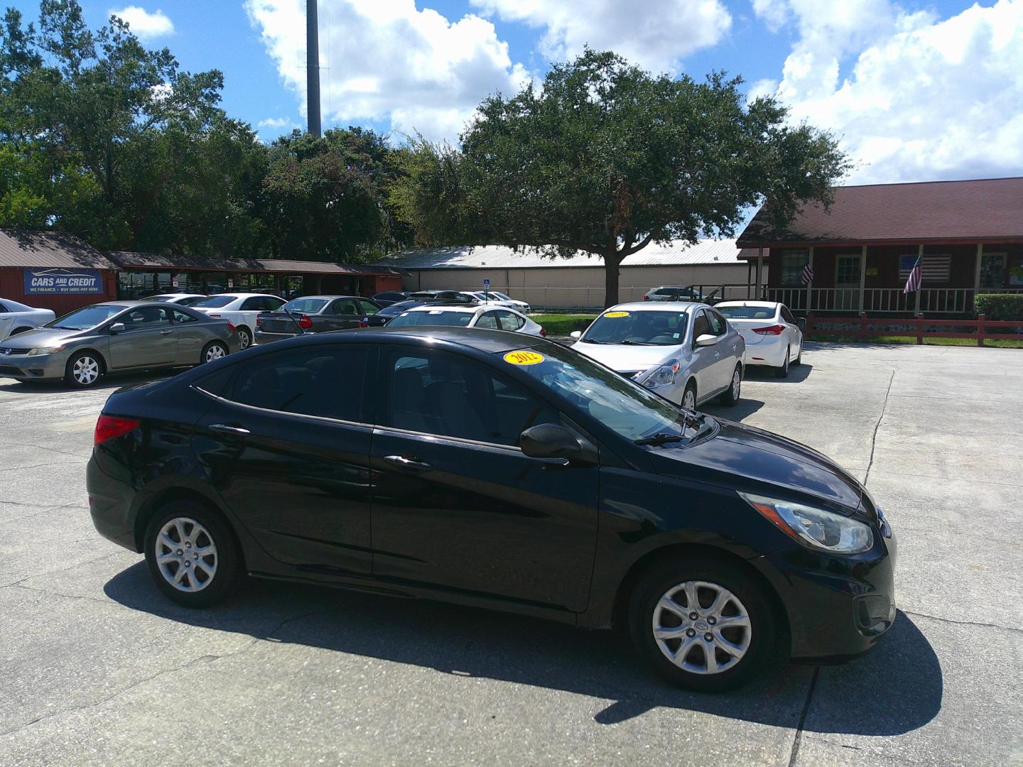 2012 BLK HYUNDAI ACCENT GLS (KMHCT4AE5CU) , located at 390 Hansen Avenue, Orange Park, FL, 32065, (904) 276-7933, 30.130497, -81.787529 - Photo#2